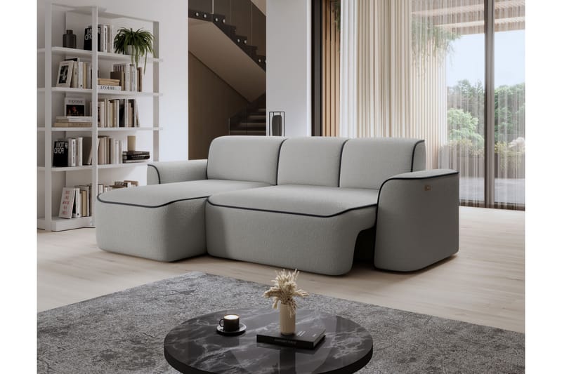 Ume 4-seter Sofa med Sjeselong - Grå - Møbler - Sofaer - Sofa med sjeselong