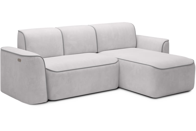 Ume 4-seter Sofa med Sjeselong - Grå - Møbler - Sofaer - Sofa med sjeselong