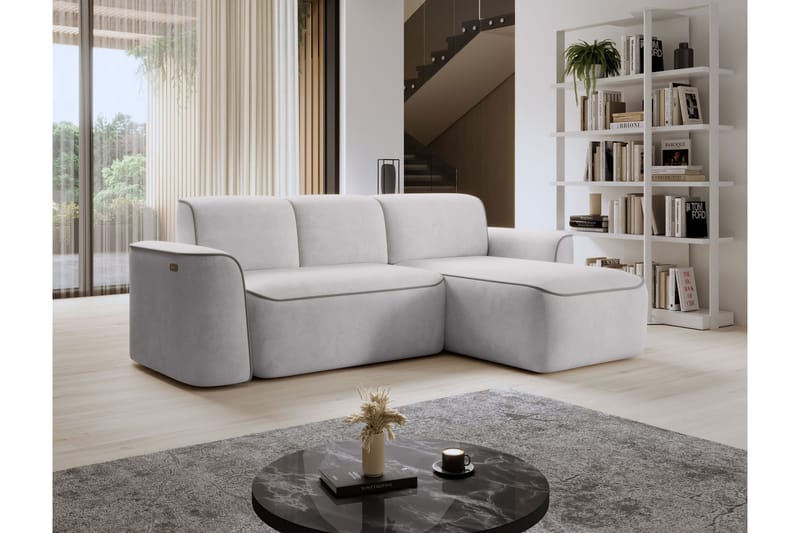 Ume 4-seter Sofa med Sjeselong - Grå - Møbler - Sofaer - Sofa med sjeselong