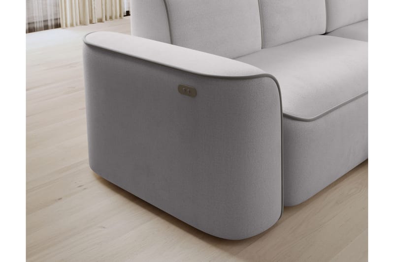 Ume 4-seter Sofa med Sjeselong - Grå - Møbler - Sofaer - Sofa med sjeselong