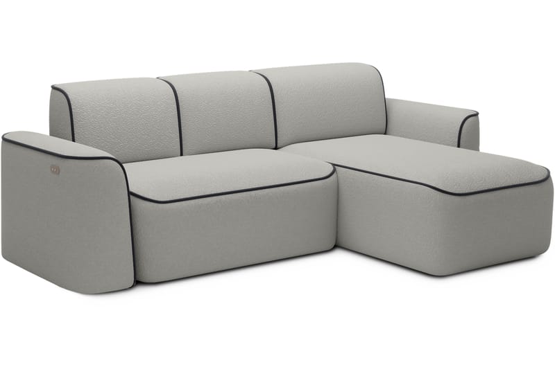 Ume 4-seter Sofa med Sjeselong - Grå - Møbler - Sofaer - Sofa med sjeselong