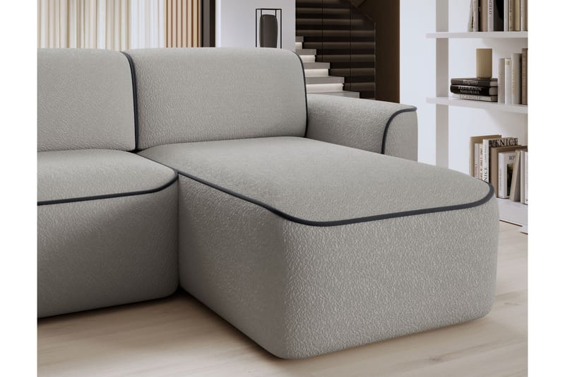 Ume 4-seter Sofa med Sjeselong - Grå - Møbler - Sofaer - Sofa med sjeselong