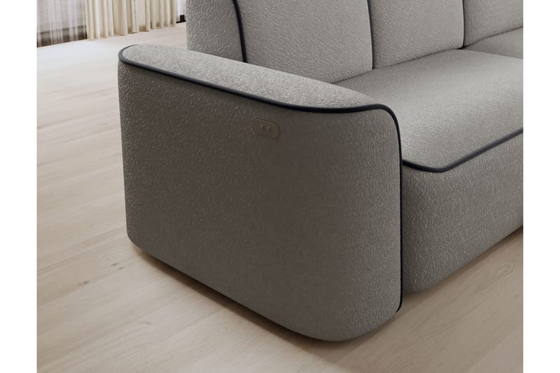 Ume 4-seter Sofa med Sjeselong - Grå - Møbler - Sofaer - Sofa med sjeselong