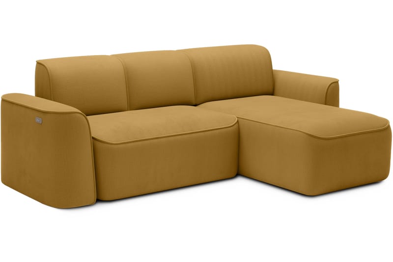 Ume 4-seter Sofa med Sjeselong - Gul - Møbler - Sofaer - Sofa med sjeselong