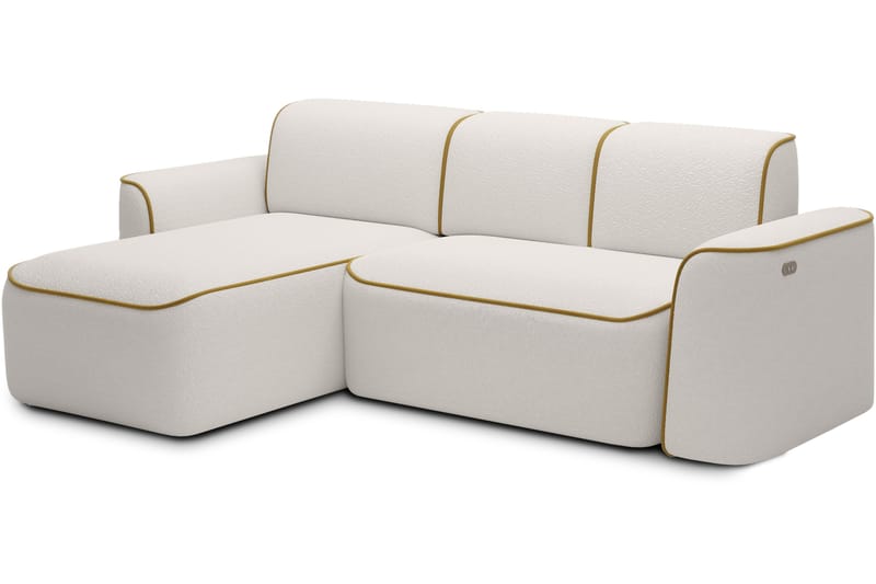 Ume 4-seter Sofa med Sjeselong - Hvit - Møbler - Sofaer - Sofa med sjeselong