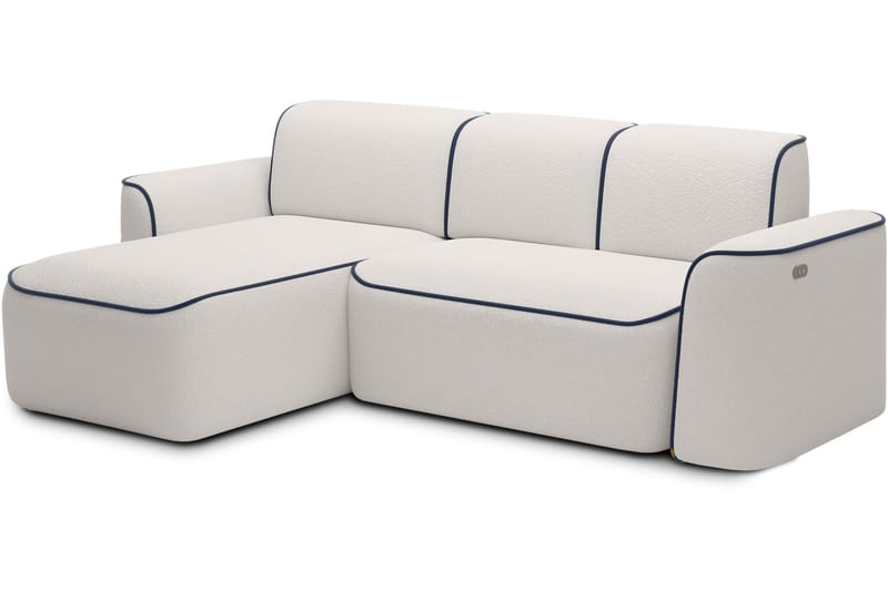 Ume 4-seter Sofa med Sjeselong - Hvit - Møbler - Sofaer - Sofa med sjeselong