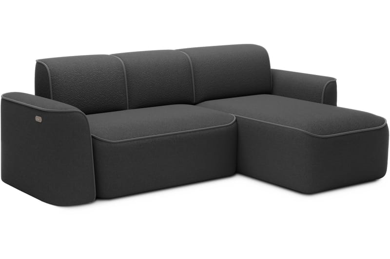 Ume 4-seter Sofa med Sjeselong - Mørk grå - Møbler - Sofaer - Sofa med sjeselong