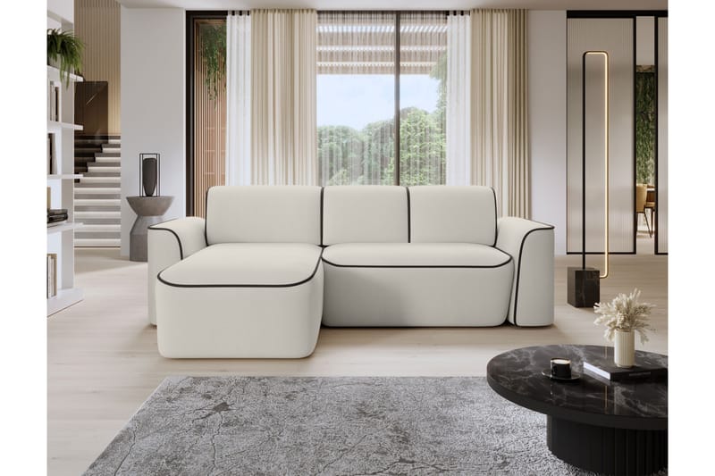 Ume 4-seters Sofa med Divan - Beige - Møbler - Sofaer - Sofa med sjeselong