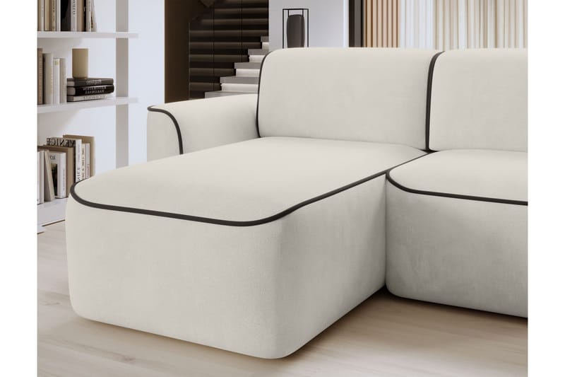 Ume 4-seters Sofa med Divan - Beige - Møbler - Sofaer - Sofa med sjeselong