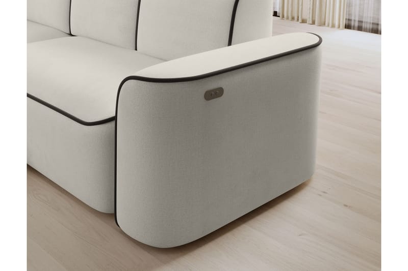 Ume 4-seters Sofa med Divan - Beige - Møbler - Sofaer - Sofa med sjeselong