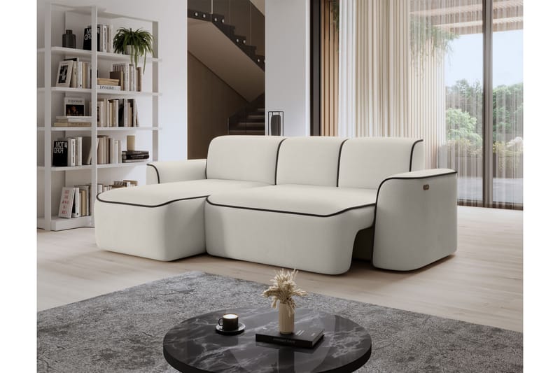 Ume 4-seters Sofa med Divan - Beige - Møbler - Sofaer - Sofa med sjeselong