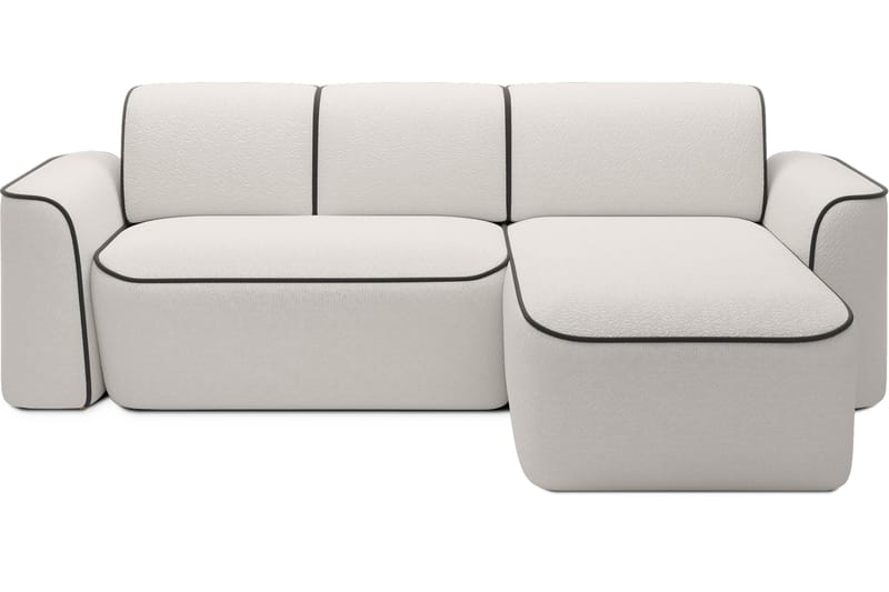 Ume 4-seters Sofa med Divan - Hvit - Møbler - Sofaer - Sofa med sjeselong