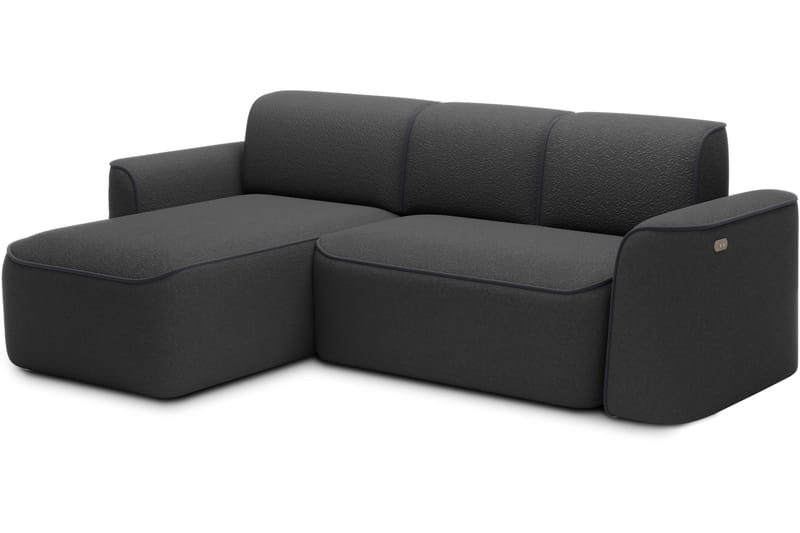 Ume 4-seters Sofa med Divan - Mørk grå - Møbler - Sofaer - Sofa med sjeselong