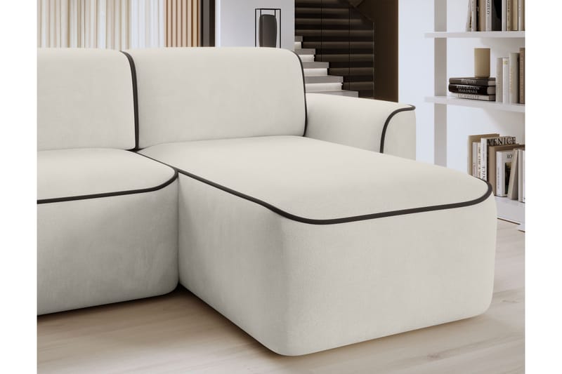 Ume 4-seters Sofa med Sjeselong - Beige - Møbler - Sofaer - Sofa med sjeselong