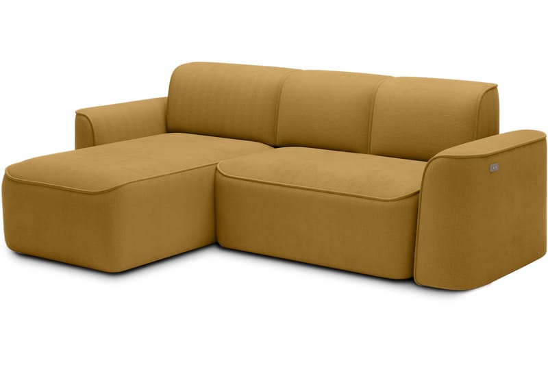 Ume 4-seters Sofa med Sjeselong - Gul - Møbler - Sofaer - Sofa med sjeselong