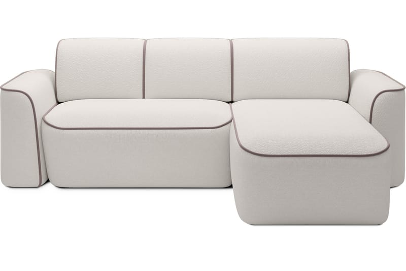 Ume 4-seters Sofa med Sjeselong - Hvit - Møbler - Sofaer - Sofa med sjeselong