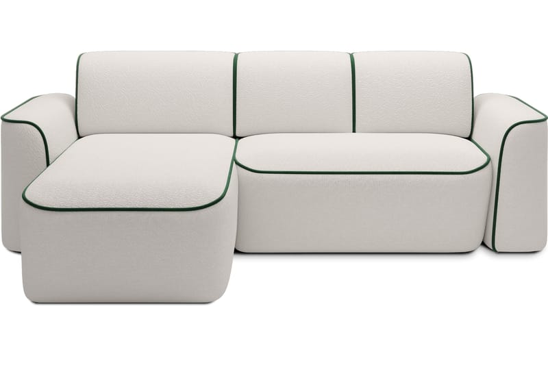 Ume 4-seters Sofa med Sjeselong - Hvit - Møbler - Sofaer - Sofa med sjeselong