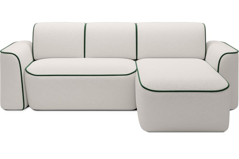 Ume 4-seters Sofa med Sjeselong - Hvit - Møbler - Sofaer - Sofa med sjeselong