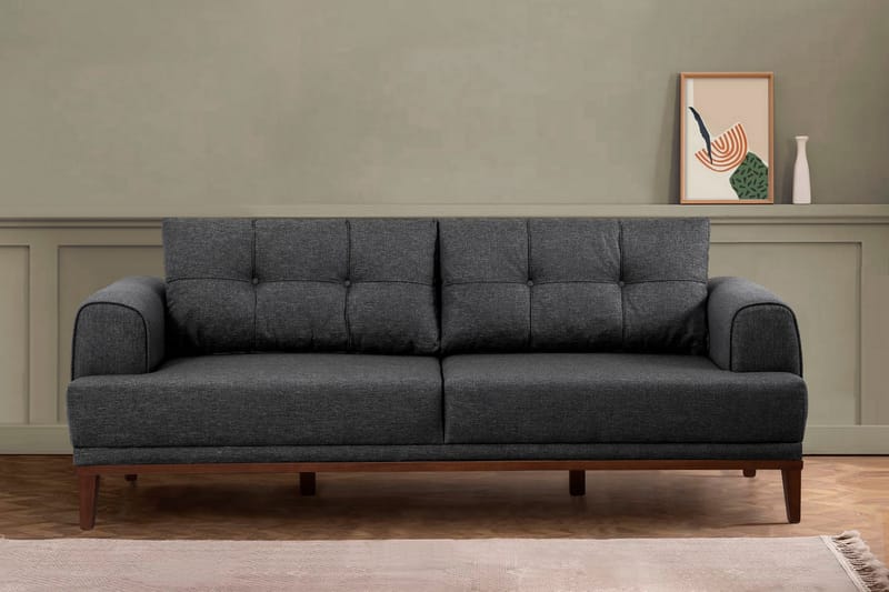 Valsot 3-seters Sofa - Antrasitt - Møbler - Sofaer - Sofa 3 seter