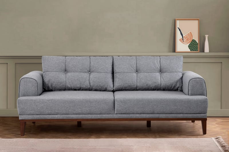 Valsot 3-seters Sofa - Grå - Møbler - Sofaer - Sofa 3 seter