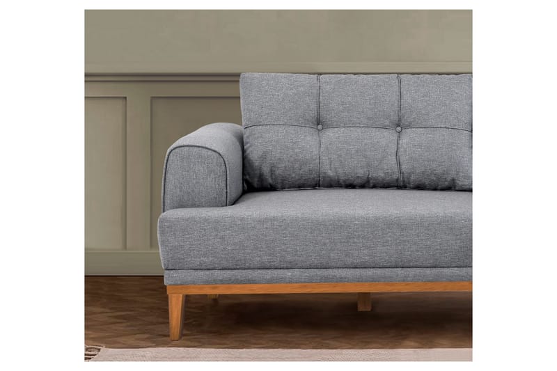 Valsot 3-seters Sofa - Grå - Møbler - Sofaer - Sofa 3 seter