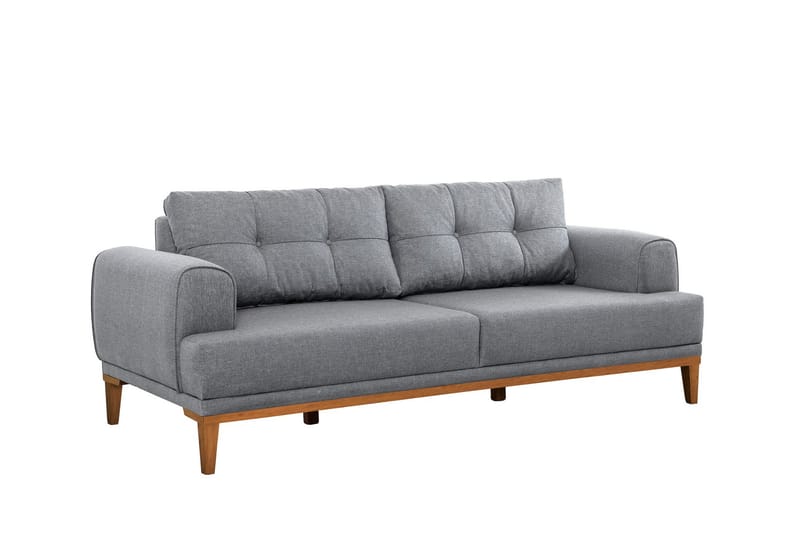 Valsot 3-seters Sofa - Grå - Møbler - Sofaer - Sofa 3 seter