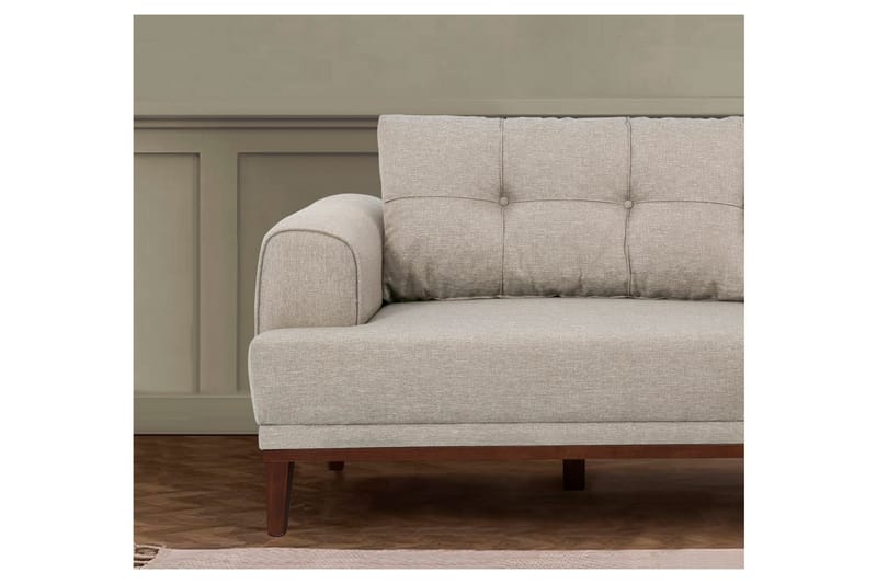 Valsot 3-seters Sofa - Krem - Møbler - Sofaer - Sofa 3 seter