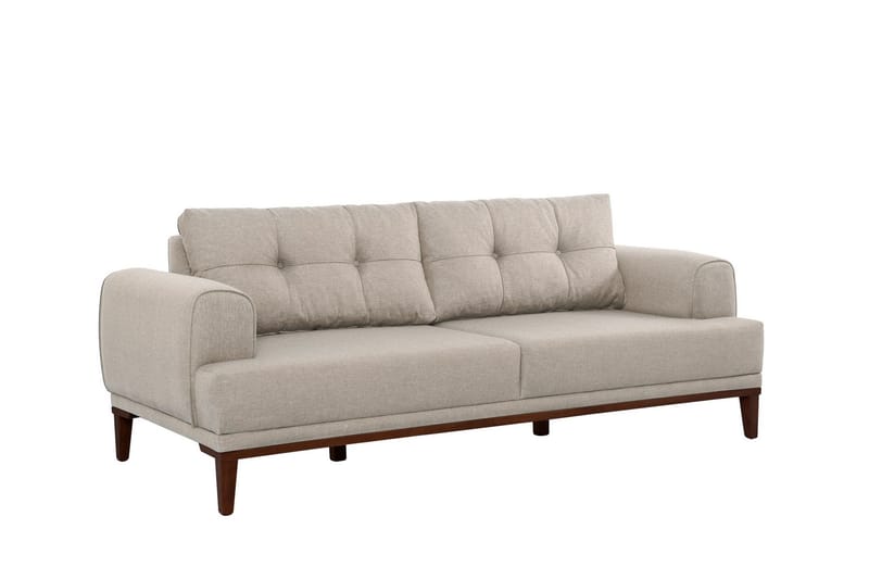 Valsot 3-seters Sofa - Krem - Møbler - Sofaer - Sofa 3 seter