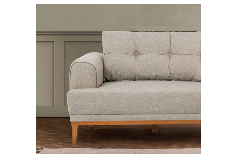 Valsot 3-seters Sofa - Krem - Møbler - Sofaer - Sofa 3 seter