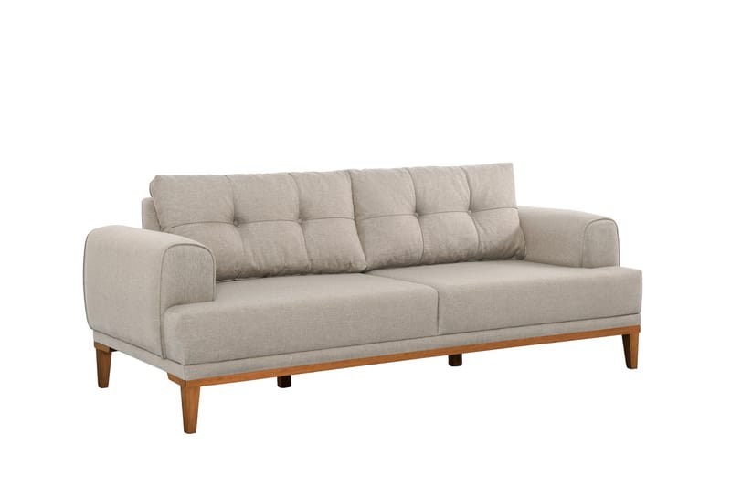 Valsot 3-seters Sofa - Krem - Møbler - Sofaer - Sofa 3 seter