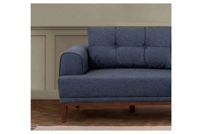 Valsot 3-seters Sofa - Mørkeblå - Møbler - Sofaer - Sofa 3 seter