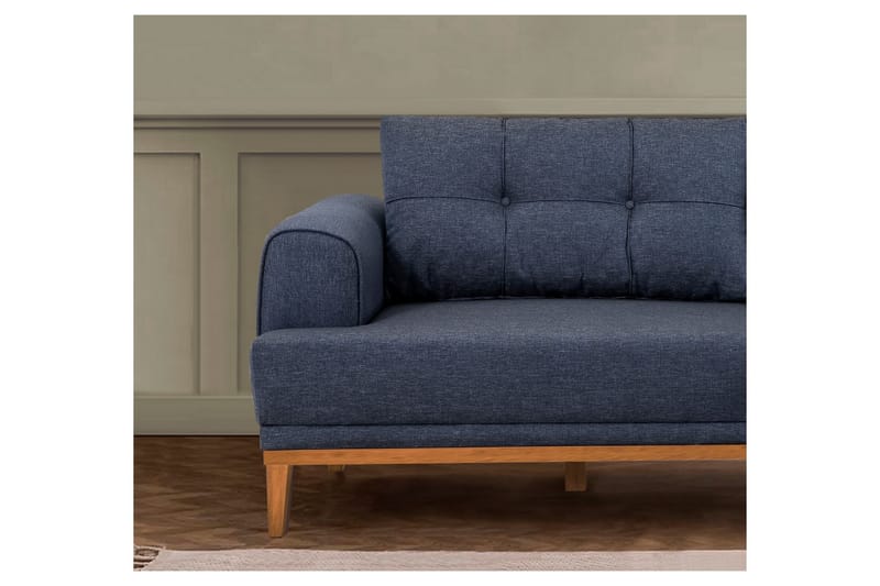 Valsot 3-seters Sofa - Mørkeblå - Møbler - Sofaer - Sofa 3 seter