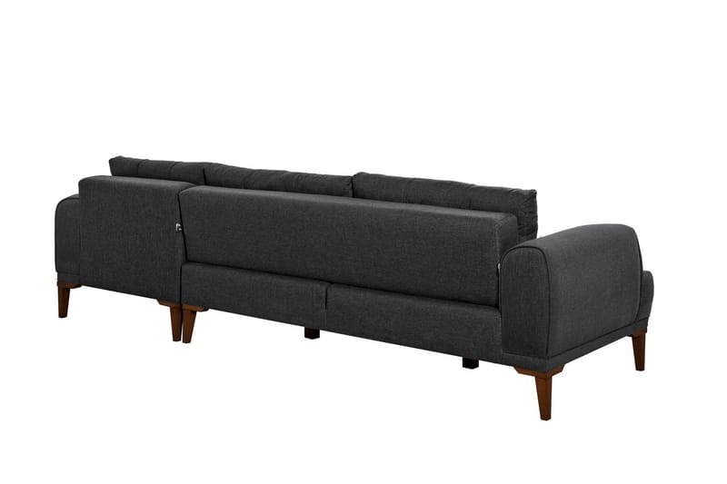 Valsot 4-seters Sofa med Divan - Antrasitt - Møbler - Sofaer - Sofa med sjeselong