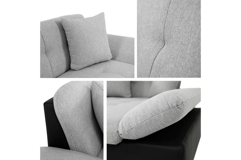 Vananda Sofa med Sjeselong 3-seter - Brun - Møbler - Sofaer - Sofa med sjeselong