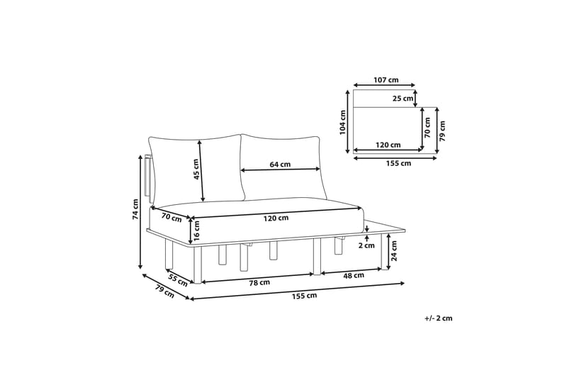 Vidtorp Sofa 2-seter - Beige - Møbler - Sofaer - 2 seter sofa