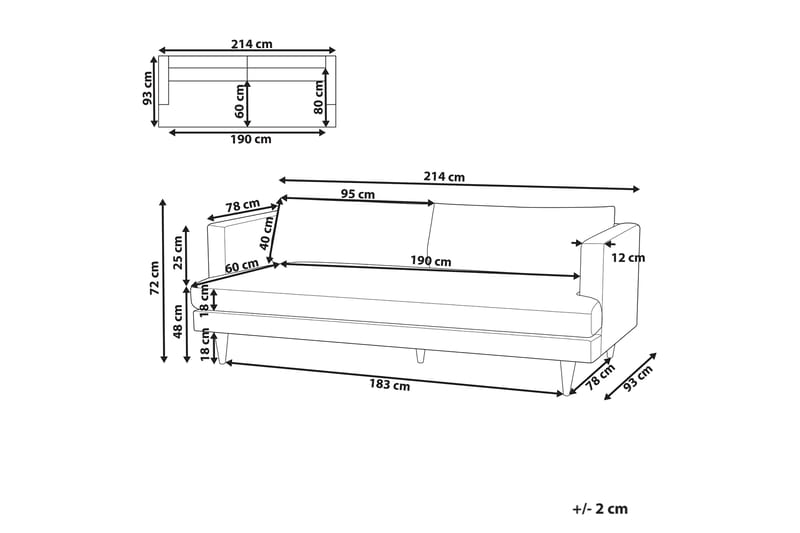 Viklund Sofa 3-seter - Grønn - Møbler - Sofaer - Sofa 3 seter