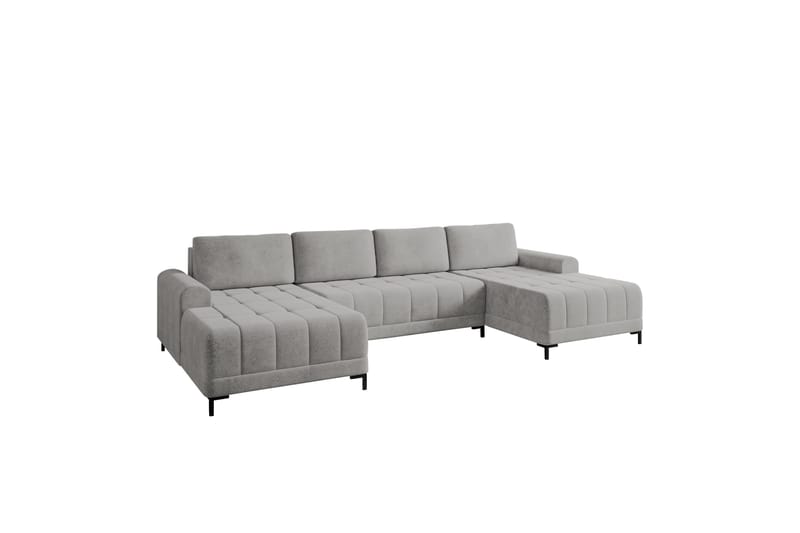 Vilshult Sofa Dobbel sjeselong 4-seter - Lys grå - Møbler - Sofaer - U-sofa