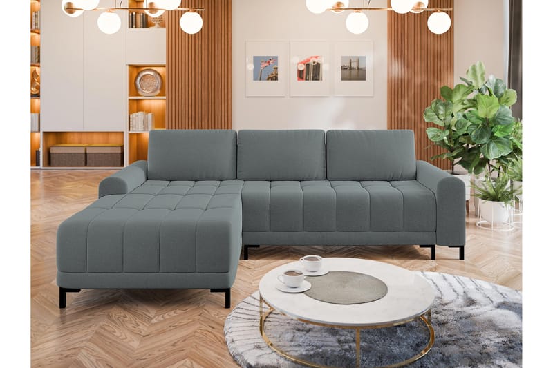 Vilshult Sofa med Divan 3-seter - Grå - Møbler - Sofaer - Sofa med sjeselong