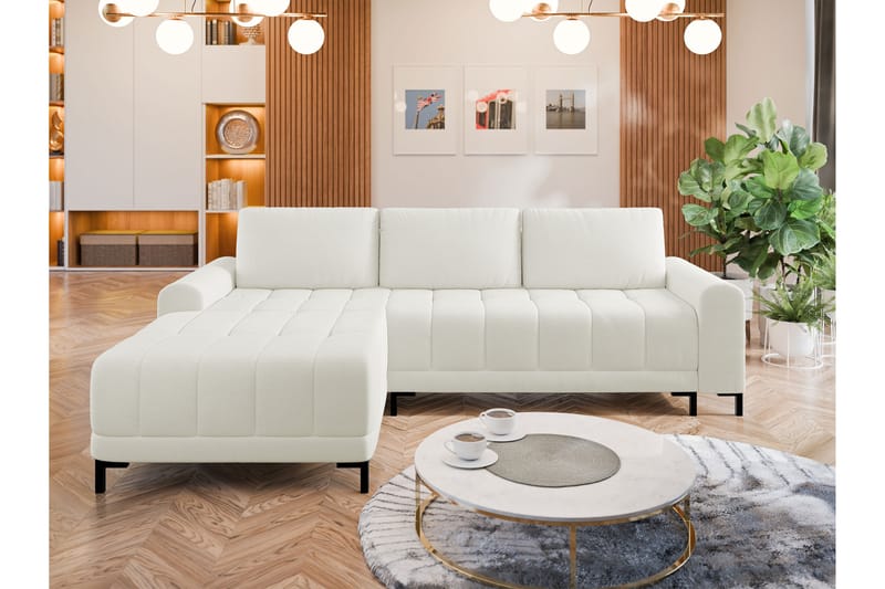 Vilshult Sofa med Divan 3-seter - Hvit - Møbler - Sofaer - Sofa med sjeselong