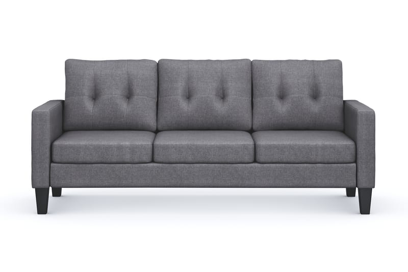 Vislanda 3-seters Sofa - Grå - Møbler - Sofaer - Sofa 3 seter