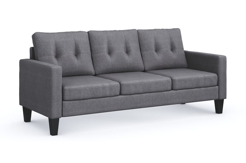 Vislanda 3-seters Sofa - Grå - Møbler - Sofaer - Sofa 3 seter