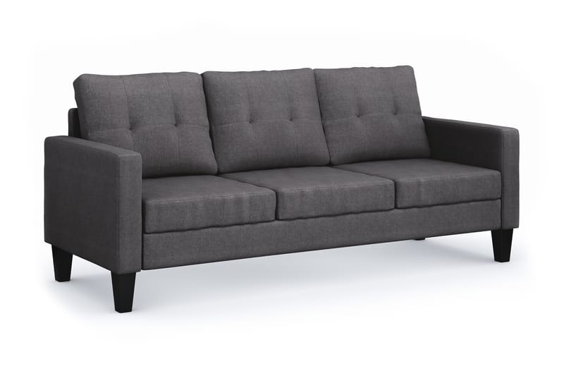 Vislanda 3-seters Sofa - Grå - Møbler - Sofaer - Sofa 3 seter