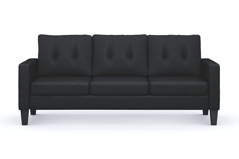 Vislanda 3-seters Sofa - Svart - Møbler - Sofaer - Sofa 3 seter