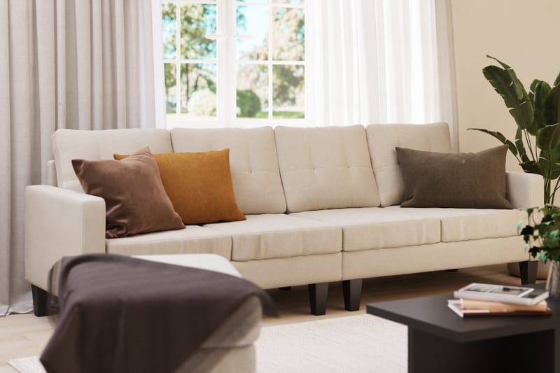 Vislanda 4-seters Sofa - Beige - Møbler - Sofaer - 4 seter sofa