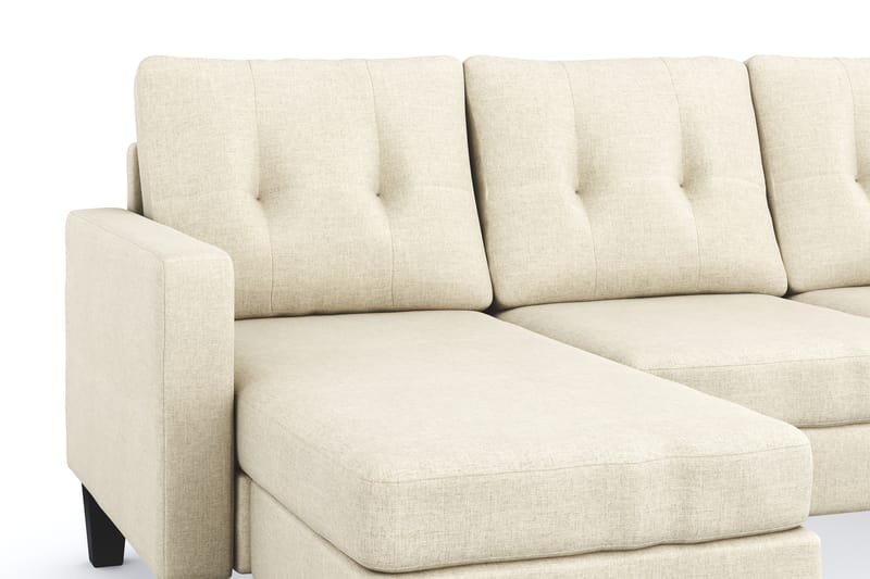 Vislanda 5-seters Sofa med Dobbel Sjeselong - Beige - Møbler - Sofaer - U-sofa