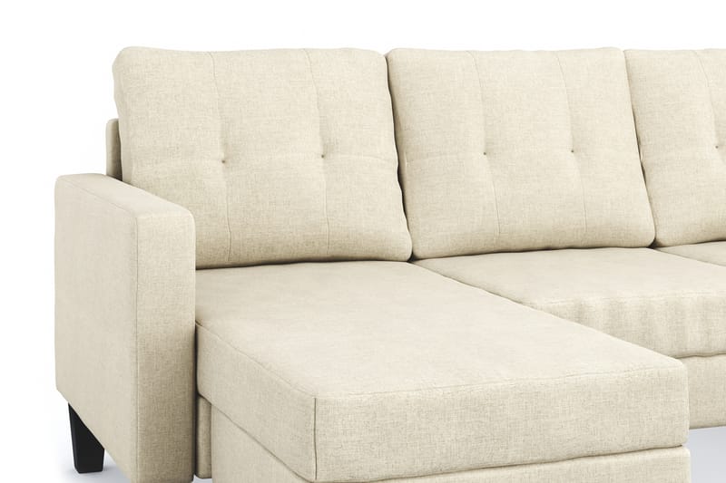 Vislanda 5-seters Sofa med Dobbel Sjeselong - Beige - Møbler - Sofaer - U-sofa