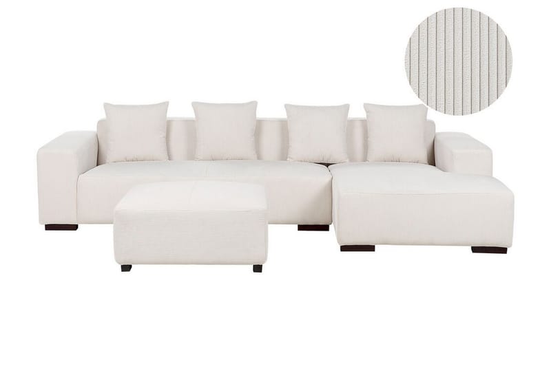 Westerfeld Hjørnesofa 4-seter - Hvit - Møbler - Sofaer - Hjørnesofa