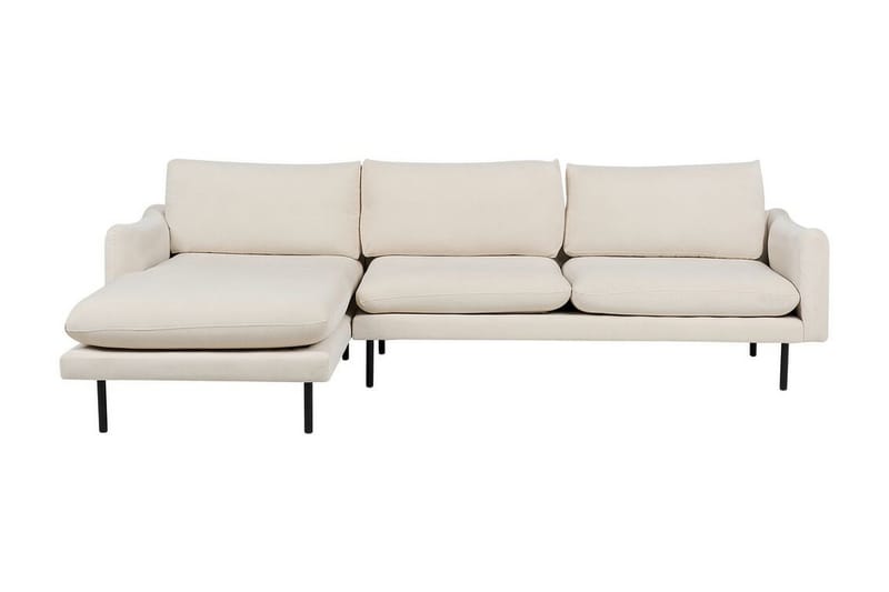 Woodal Hjørnesofa 4-seter - Beige/Svart - Møbler - Sofaer - Hjørnesofa