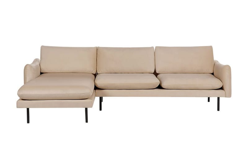 Woodal Hjørnesofa 4-seter - Beige/Svart - Møbler - Sofaer - Hjørnesofa