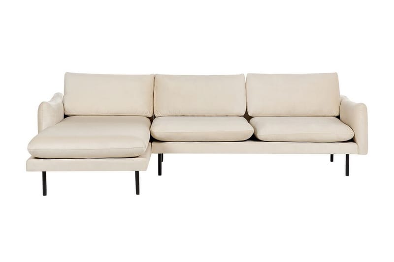 Woodal Hjørnesofa 4-seter - Beige/Svart - Møbler - Sofaer - Hjørnesofa